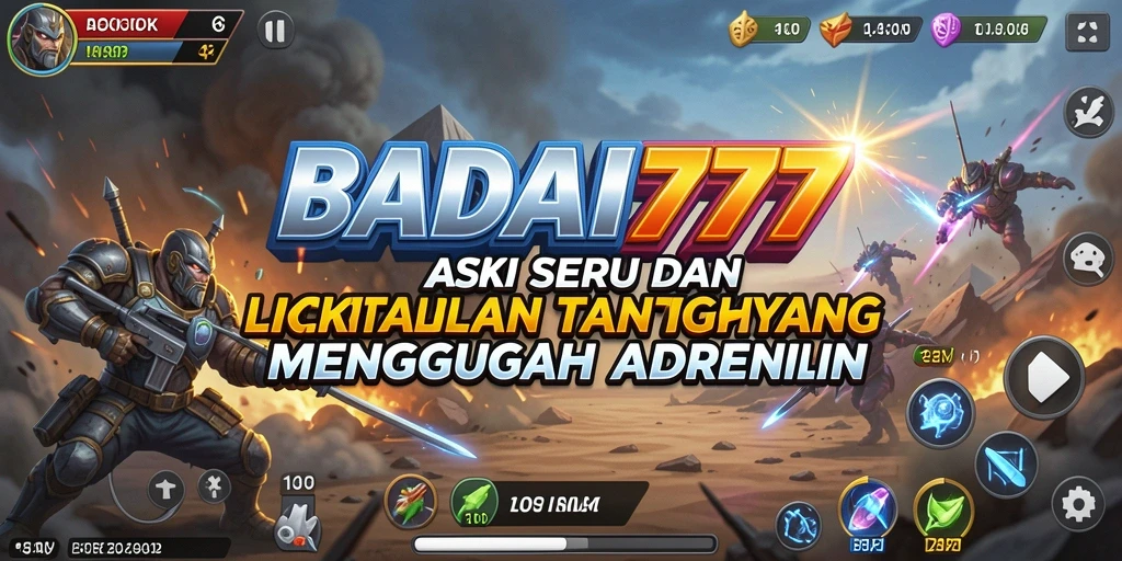 Tampilan gameplay intens dalam BADAI777 dengan aksi yang mendebarkan.