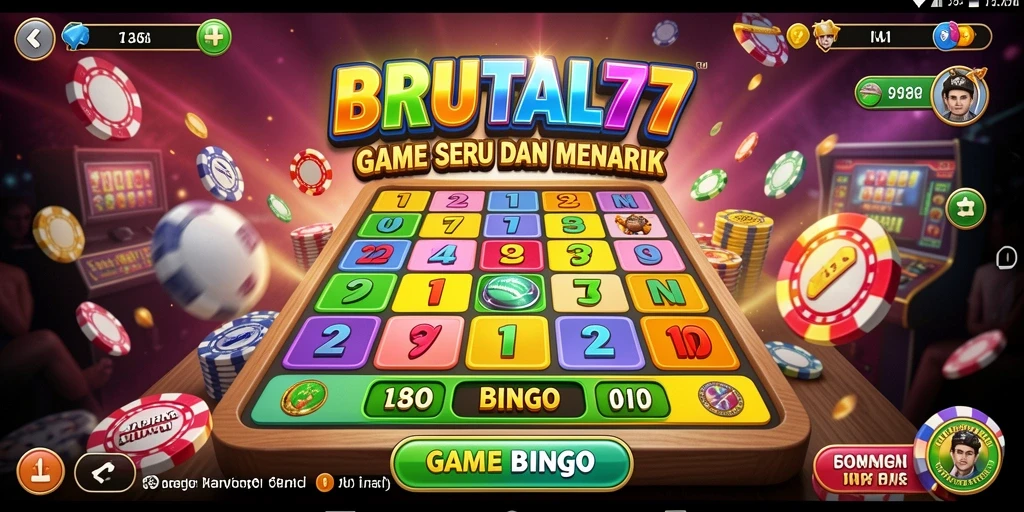 Tampilan gameplay seru di BRUTAL77 yang menyenangkan.