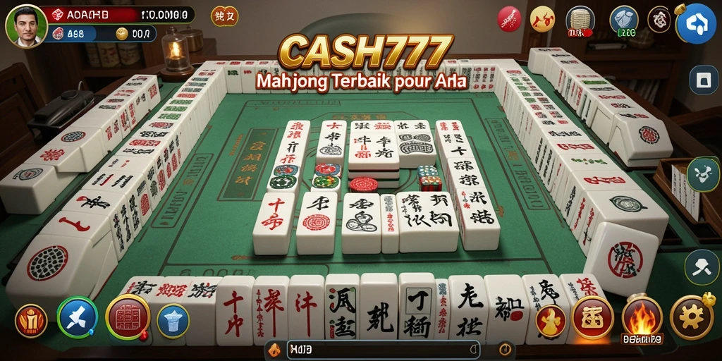 Tampilan gameplay Mahjong yang seru dan mengasyikkan.