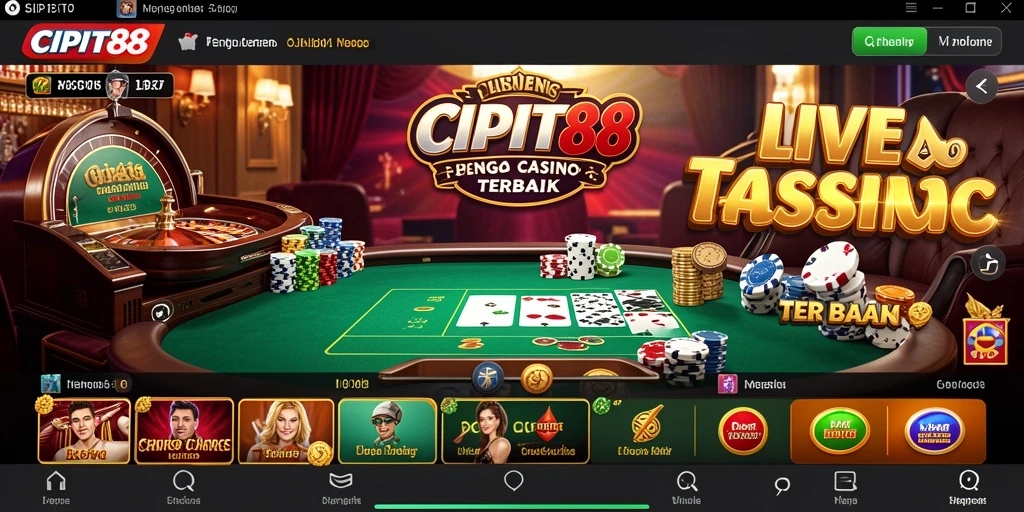 Gameplay Live Casino yang seru dan interaktif di CIPIT88.