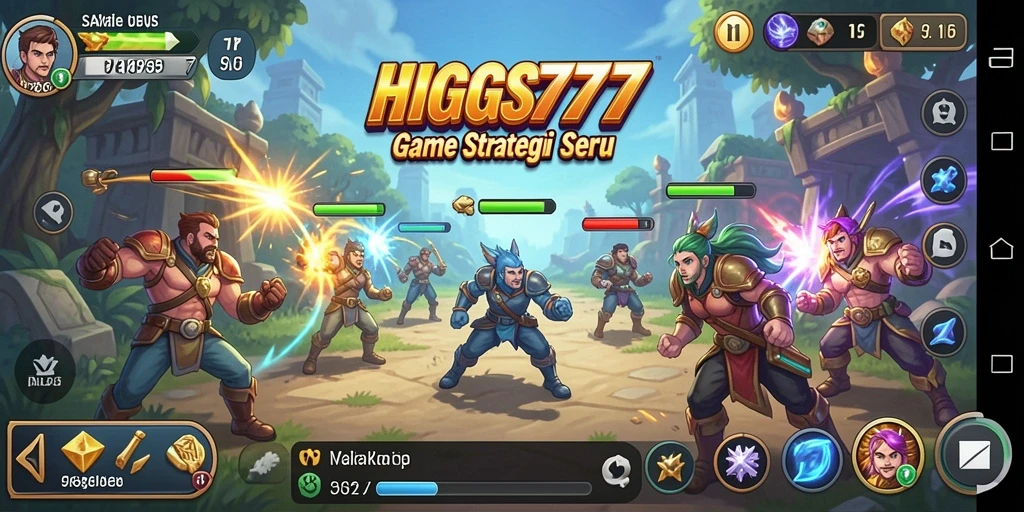 Tampilan gameplay HIGGS777 yang seru dan menantang.