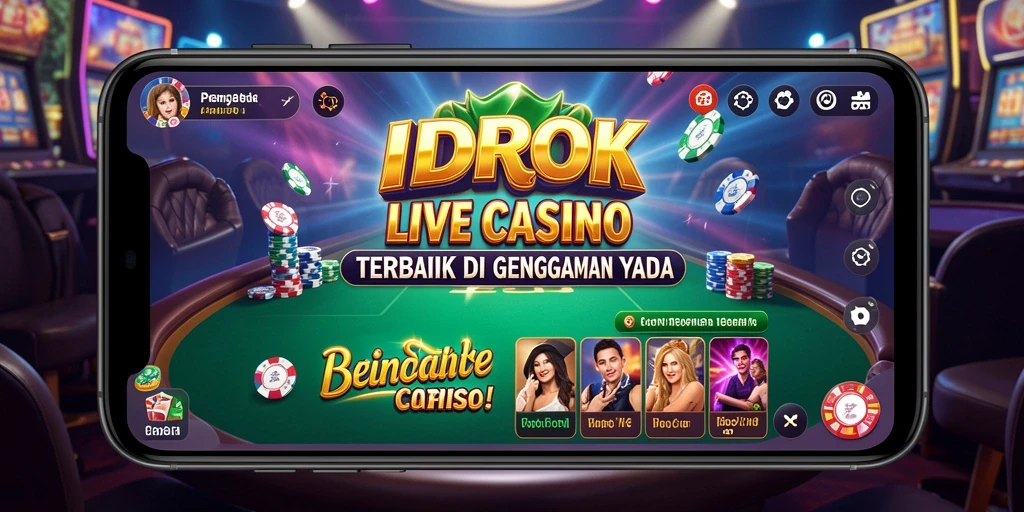Tangkap momen seru dalam gameplay Live Casino IDROK.