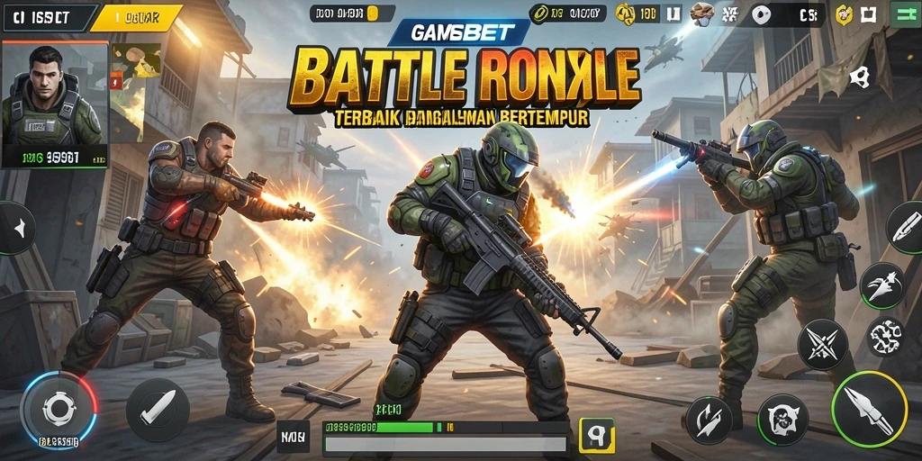 Tangkapan layar gameplay IOSBET dengan aksi pertarungan seru.