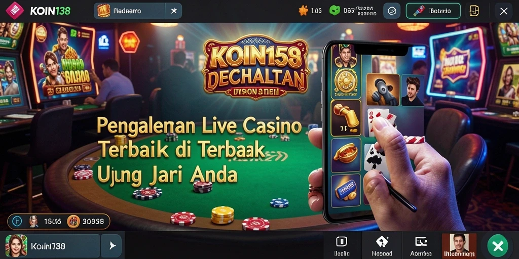 Tampilan gameplay Live Casino yang interaktif dan mendebarkan.