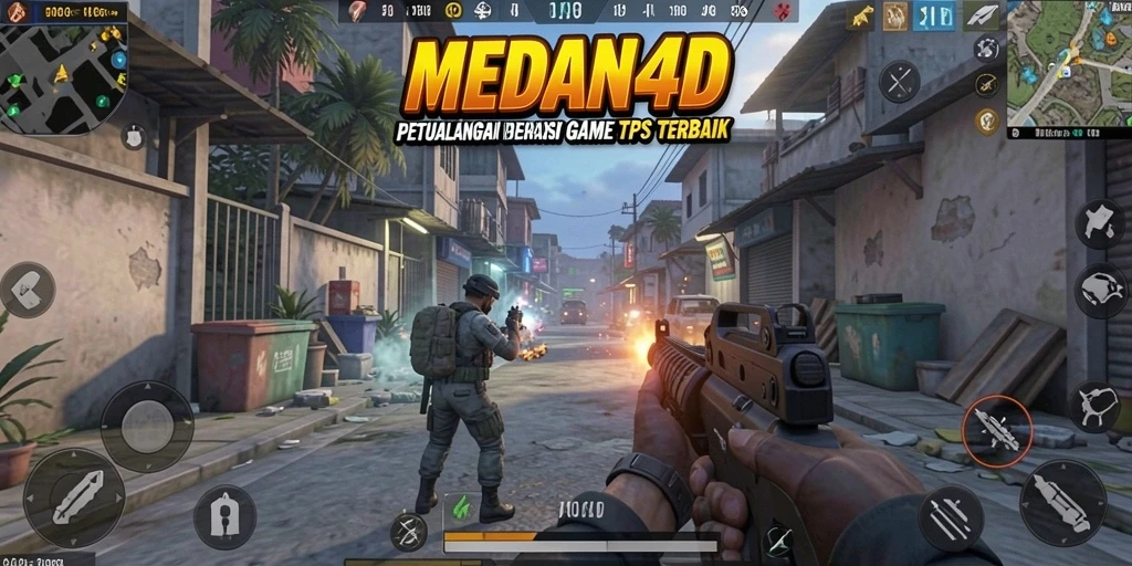 Gameplay seru dari MEDAN4D dengan aksi tembak-menembak yang mendebarkan.