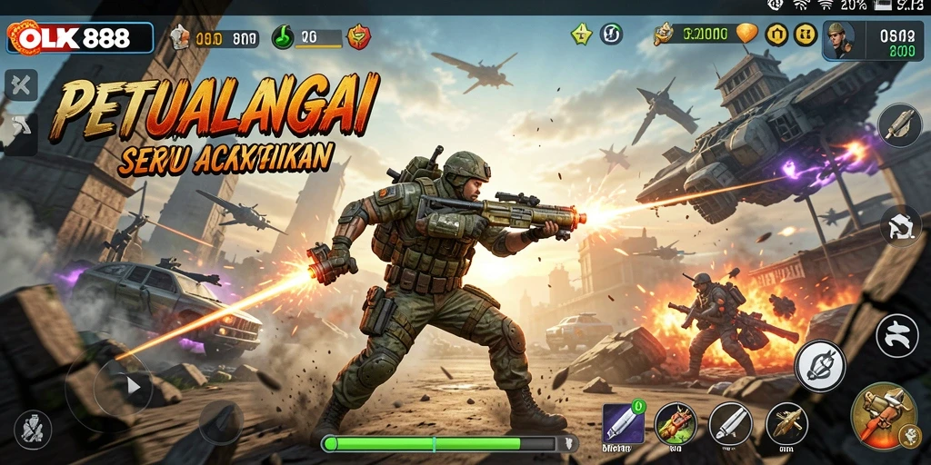 Tampilan gameplay OLX888 dengan aksi yang mendebarkan dan grafis menawan.