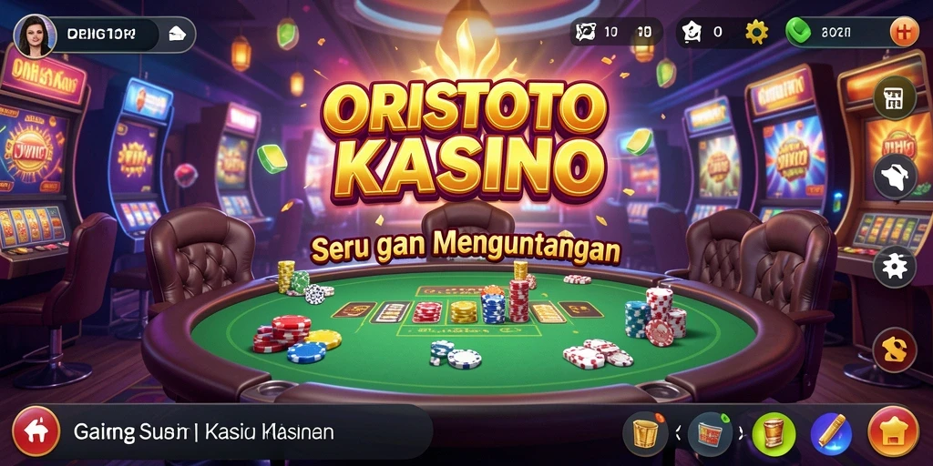 Tampilan gameplay Kasino yang menarik dan interaktif di ORISTOTO.