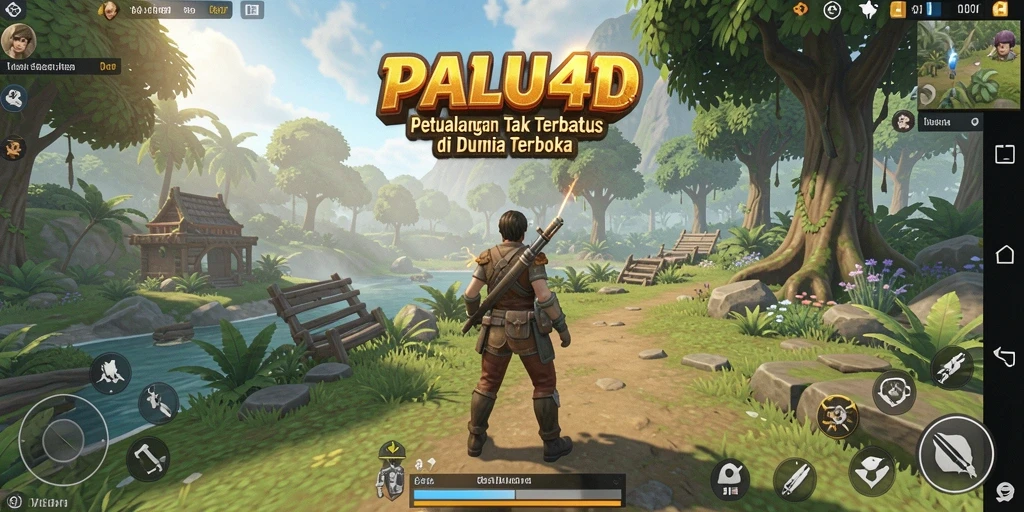 Screenshot PALU4D menunjukkan aksi mendebarkan di dunia terbuka.