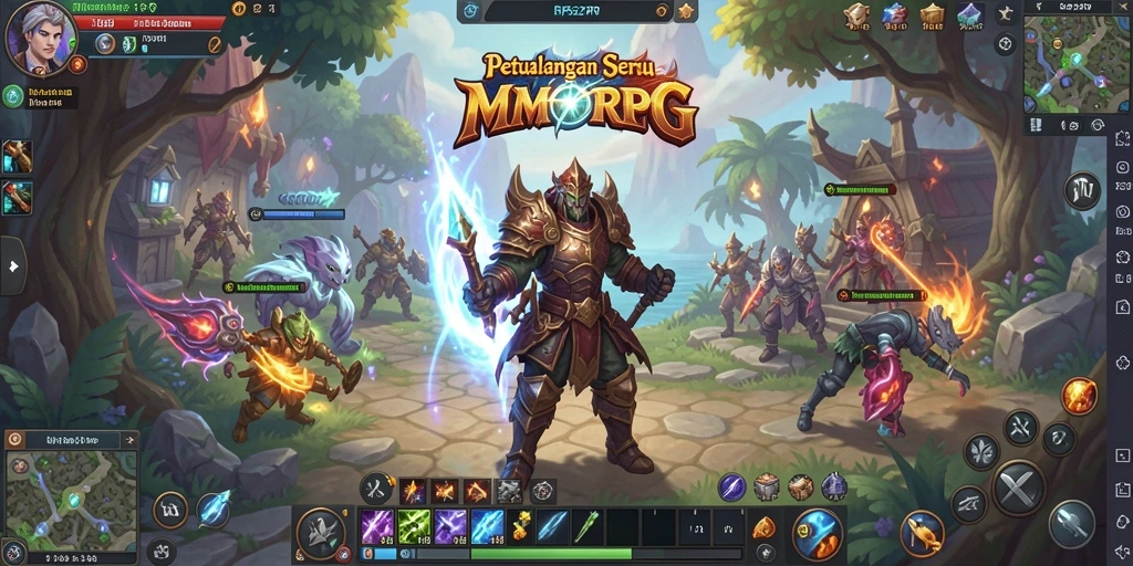 Screenshot gameplay RP62RP menampilkan aksi seru di dunia MMORPG.