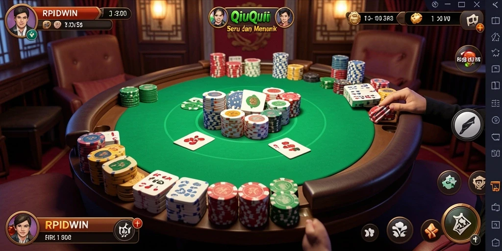 Tampilan gameplay seru di RPIDWIN QiuQiu.