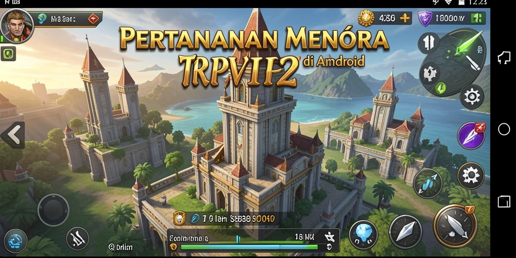 Tangkapan layar dari gameplay mendebarkan RPVIP2 Tower Defense.