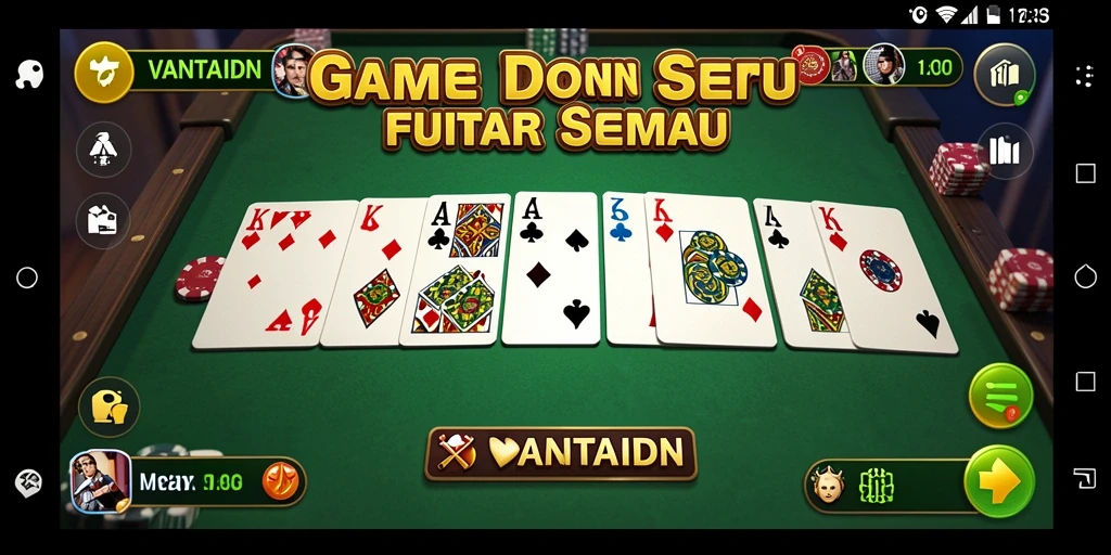 Gameplay menegangkan di VANTAIDN saat bermain Domino.
